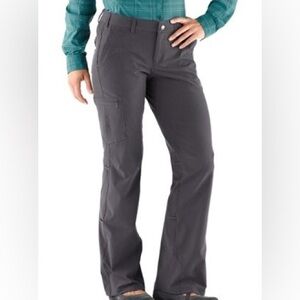 REI Sahara Roll-Up Cargo Hiking Travel Pant in Asphalt Size 10